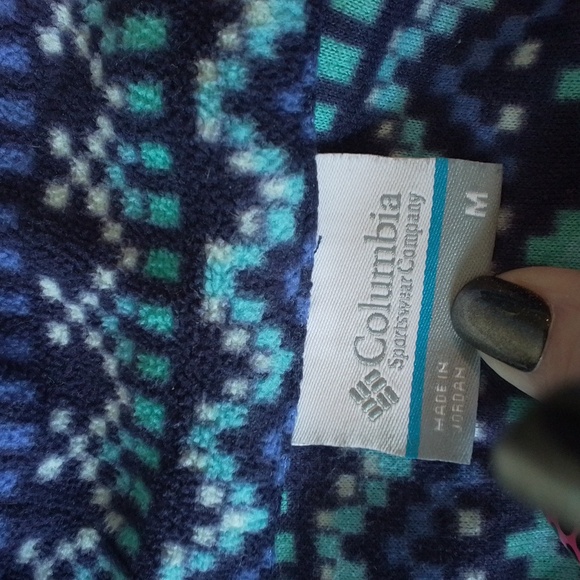 Columbia tribal girls fleece quarter zip pull-over - Picture 4 of 5